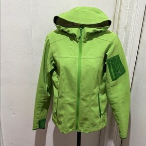 Arc'teryx Vibrant Green Kids Raincoat